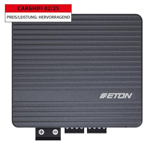 ETON MA 4 - Compact 4-Channel Class D Car Amplifier, 4x105W