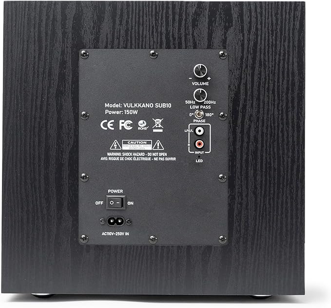 VULKKANO SUB10 Active Subwoofer - 10" 150W, Floor Standing