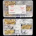 180/300/315PCS 2.8mm 4.8mm 6.3mm Male and Female Wire Spade Connector and Insulating Sleeve Assortment Kit for Car Audio Speaker